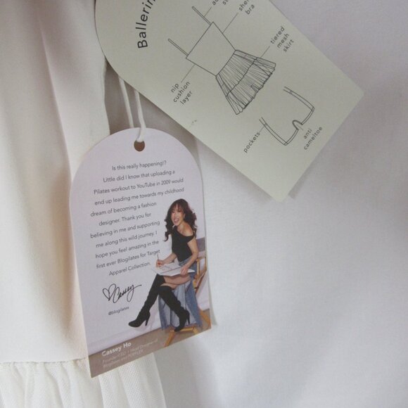 NWT Blogilates Elegant White Sleeveless Dress - Picture 7 of 11